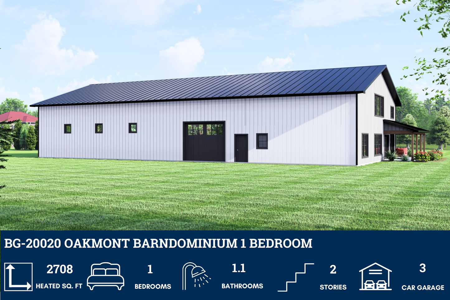 BG-20020 Oakmont Barndominium House Plan