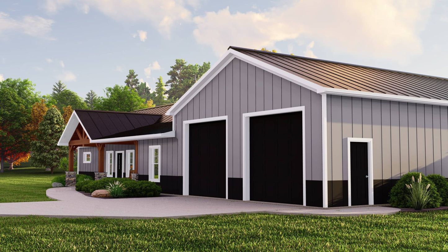 BG-20021 Northwood Barndominium House Plan