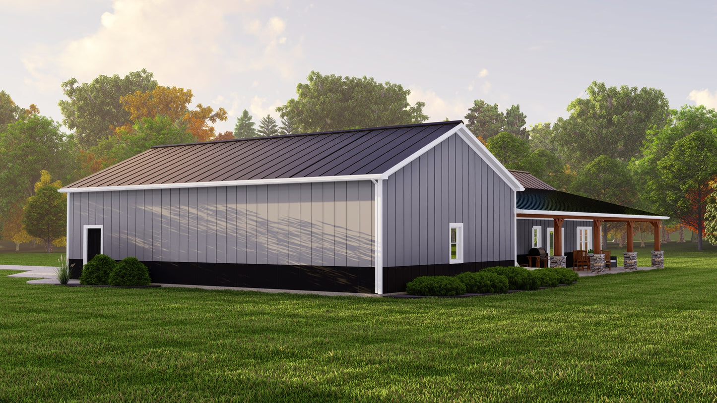 BG-20021 Northwood Barndominium House Plan