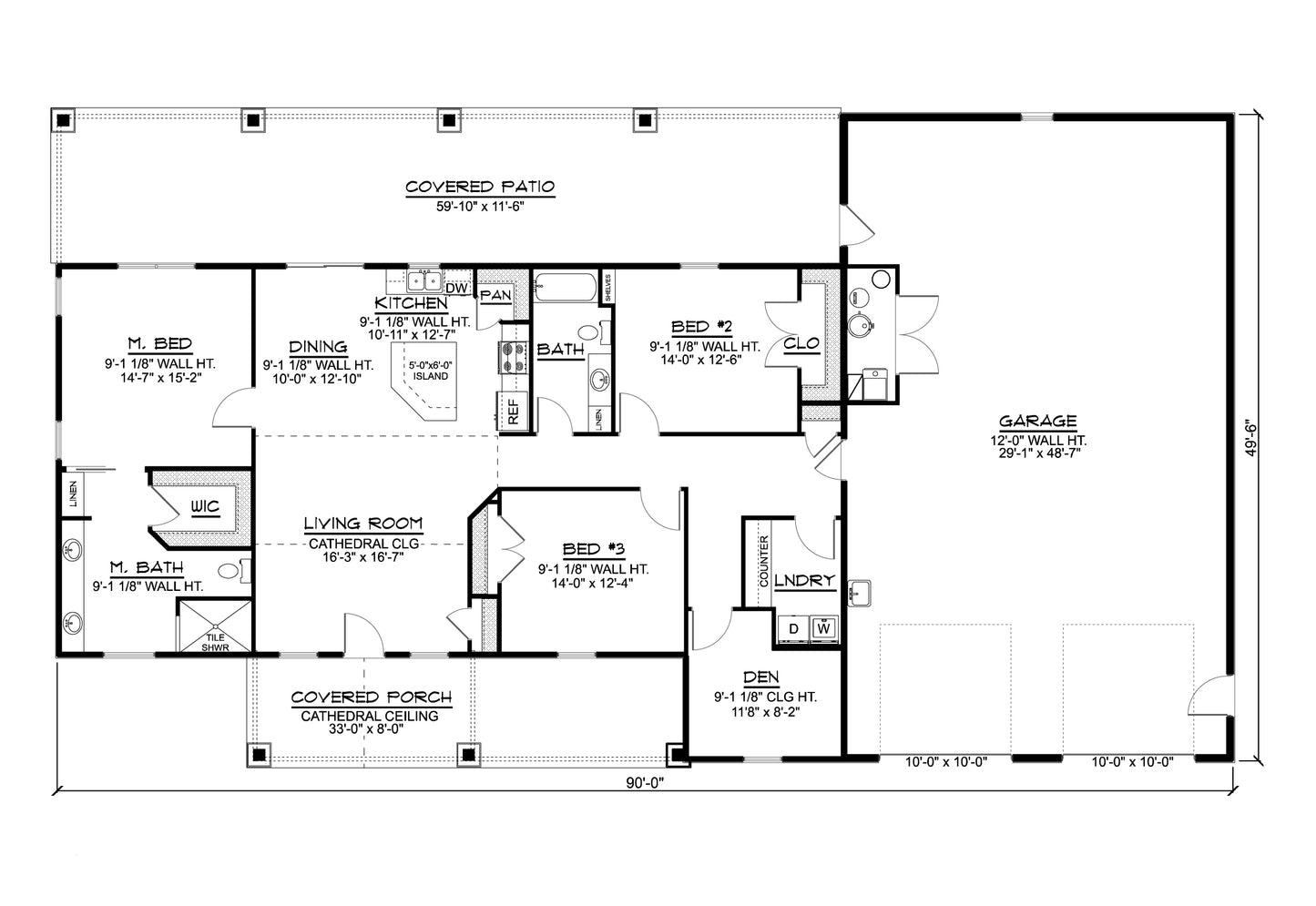 BG-20021 Northwood Barndominium House Plan