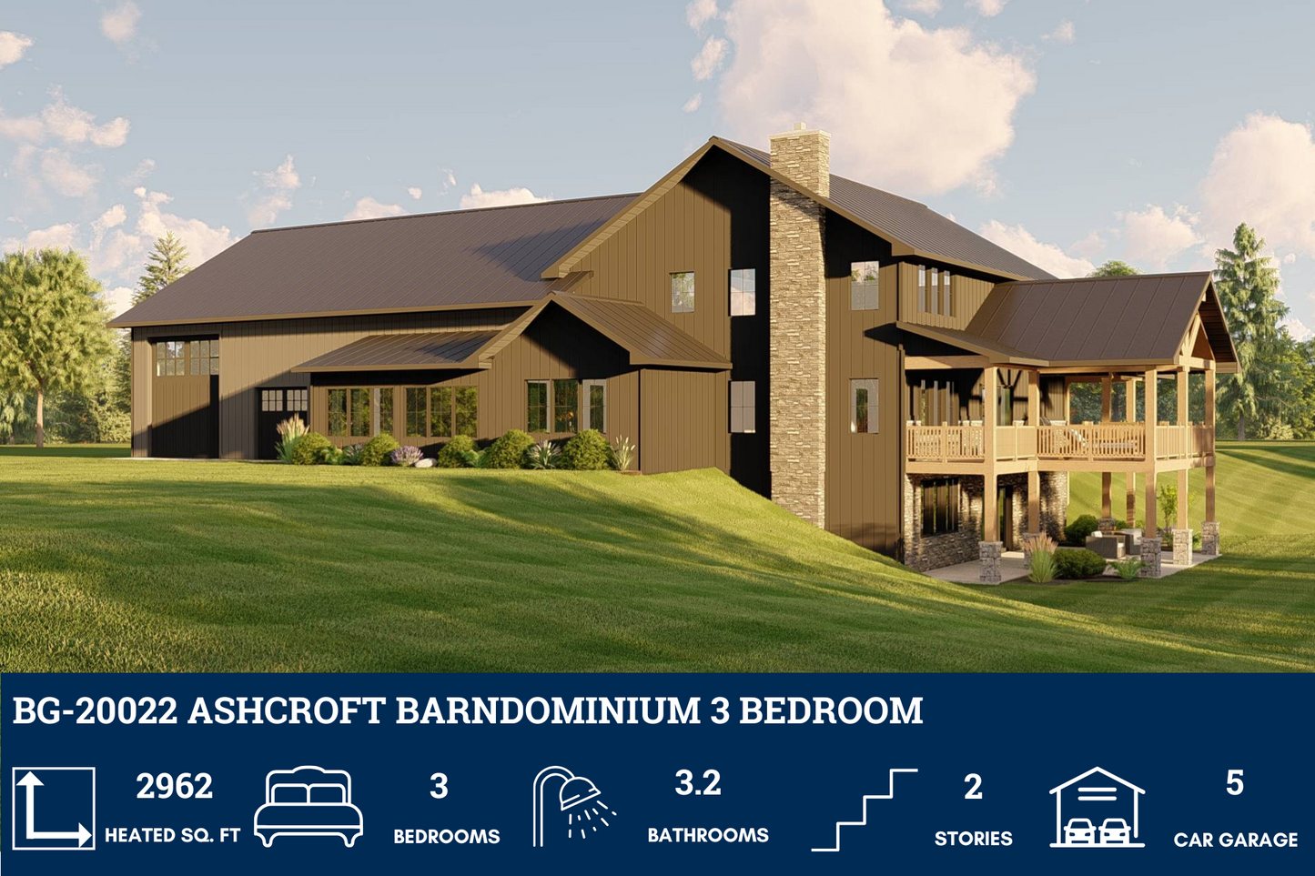 BG-20022 Ashcroft Barndominium House Plan
