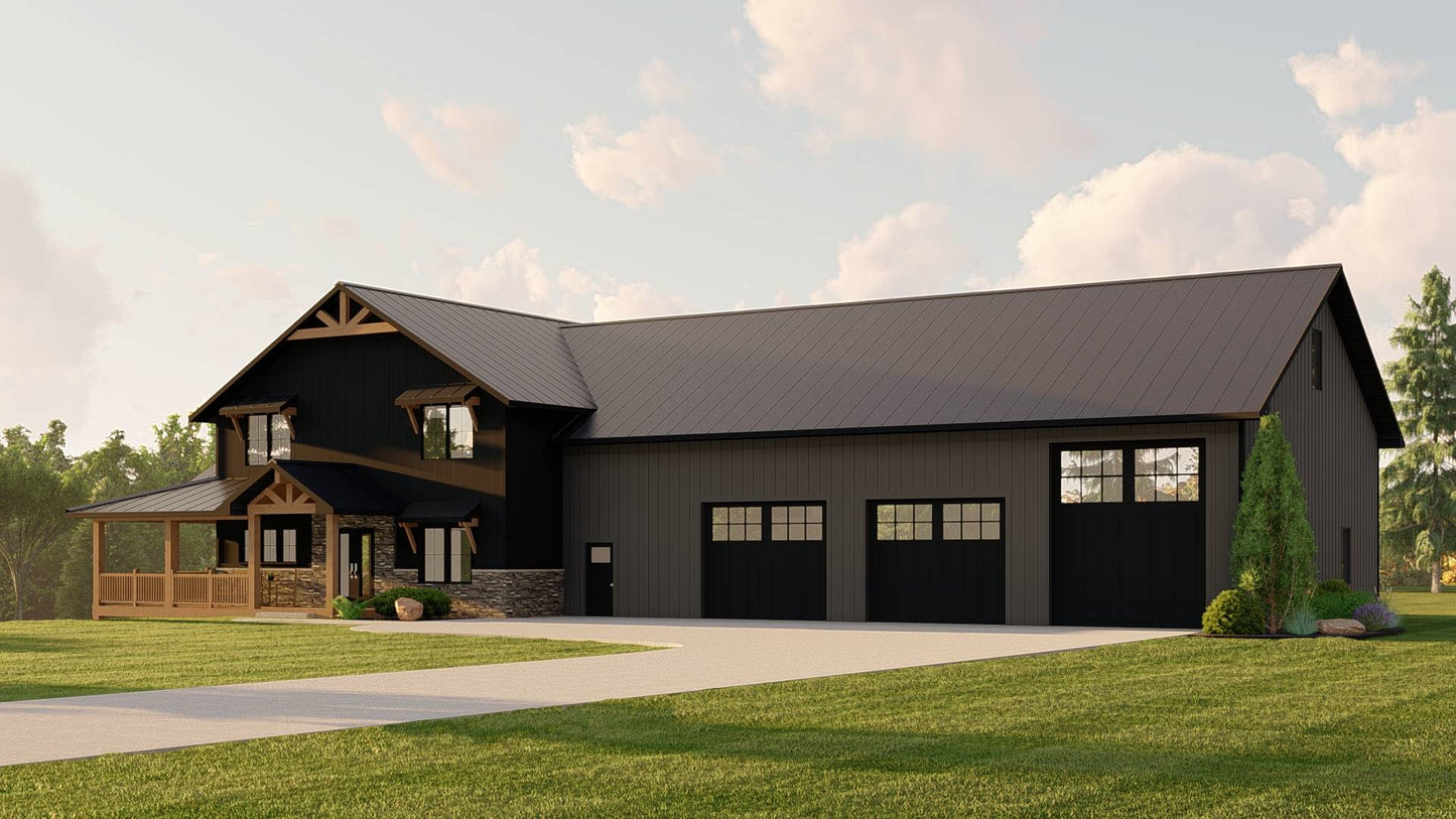 BG-20022 Ashcroft Barndominium House Plan