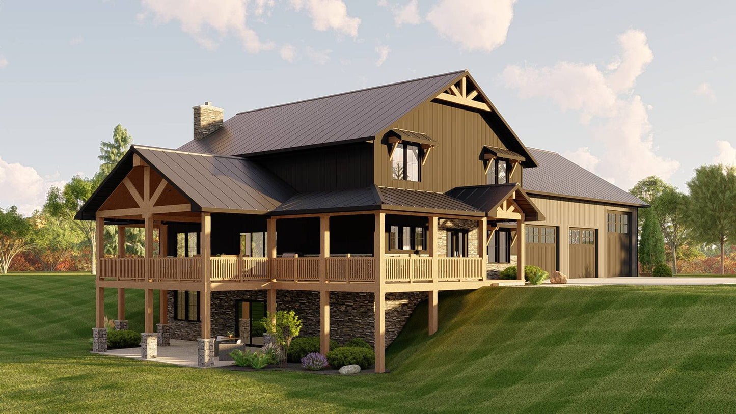 BG-20022 Ashcroft Barndominium House Plan