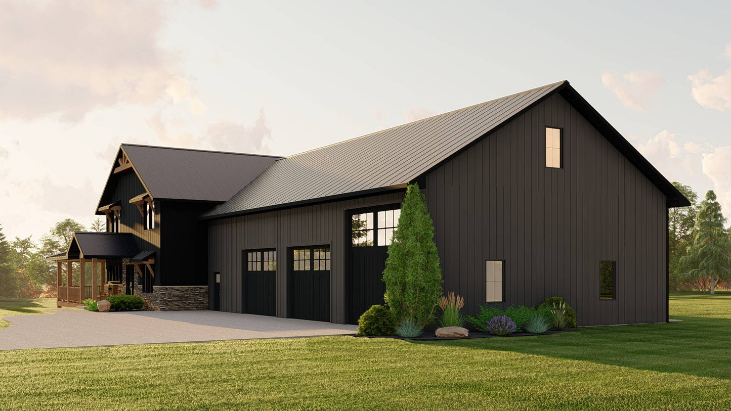 BG-20022 Ashcroft Barndominium House Plan
