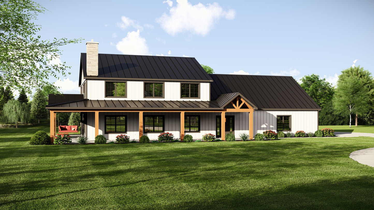 BG-20023 Brighton Barndominium House Plan