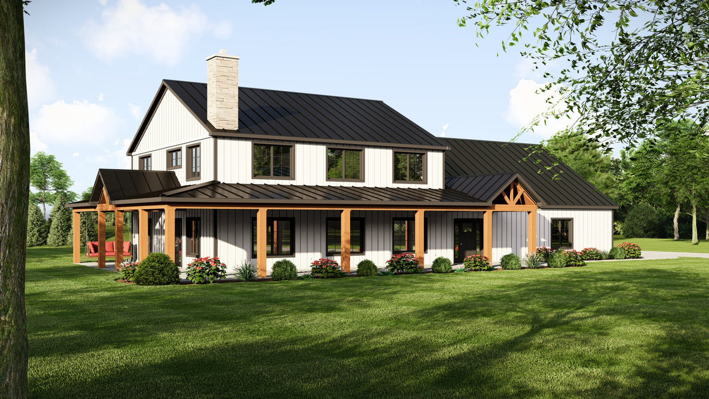 BG-20023 Brighton Barndominium House Plan