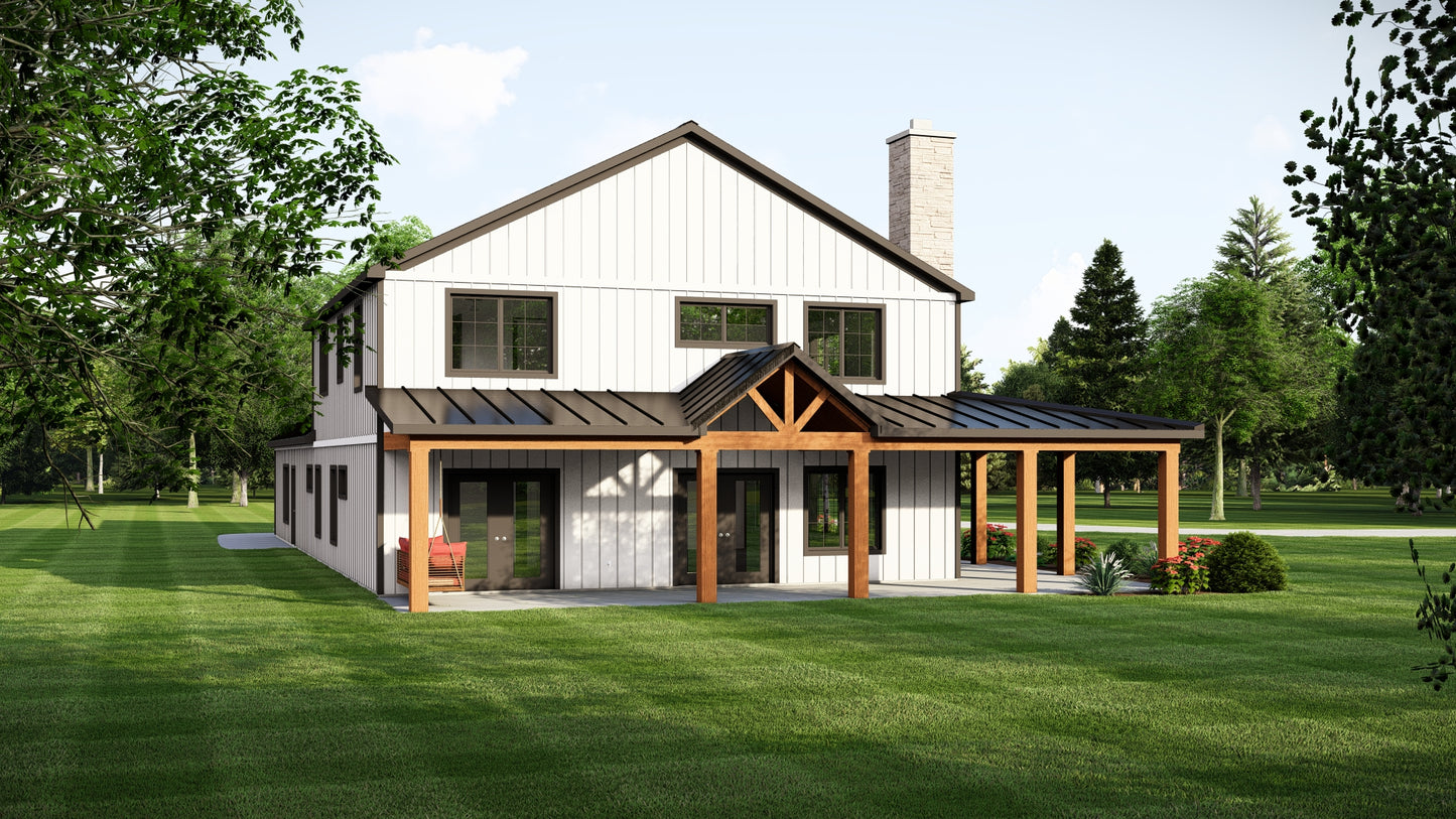 BG-20023 Brighton Barndominium House Plan