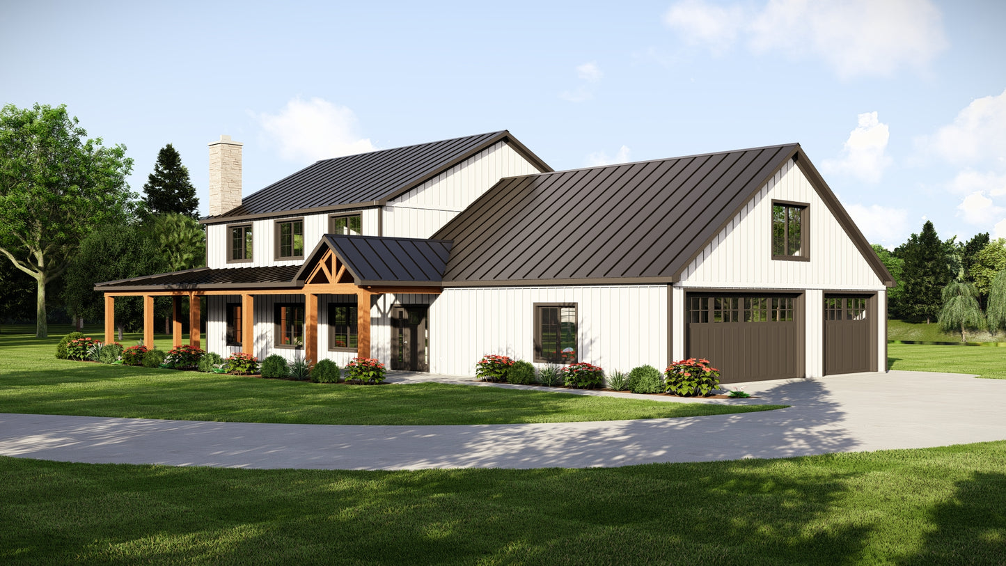 BG-20023 Brighton Barndominium House Plan