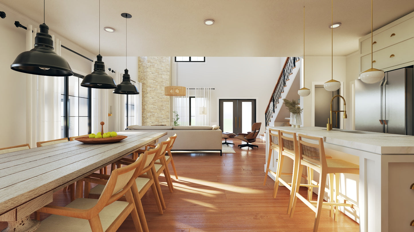 BG-20023 Brighton Barndominium House Plan