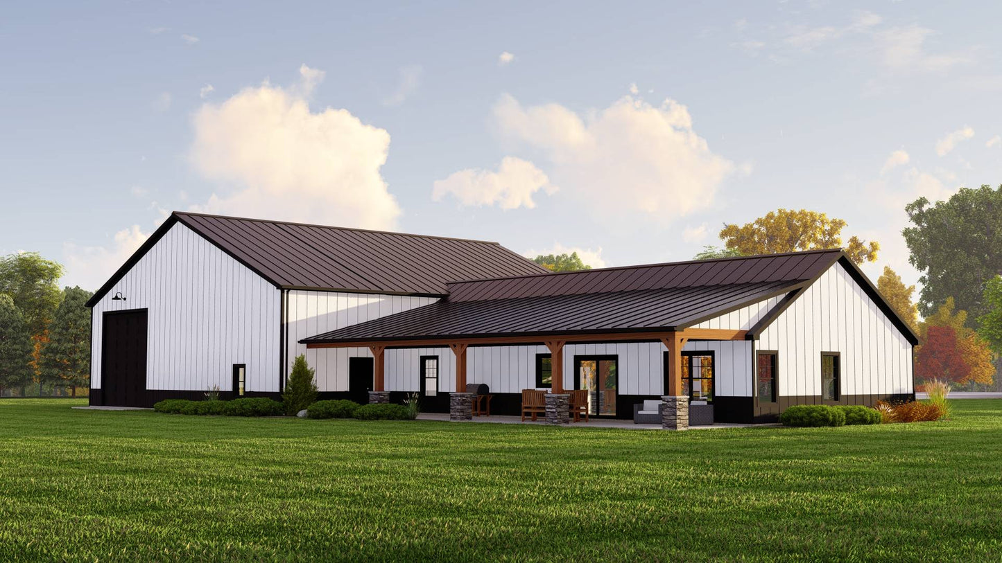 BG-20025 Ellison Barndominium House Plan
