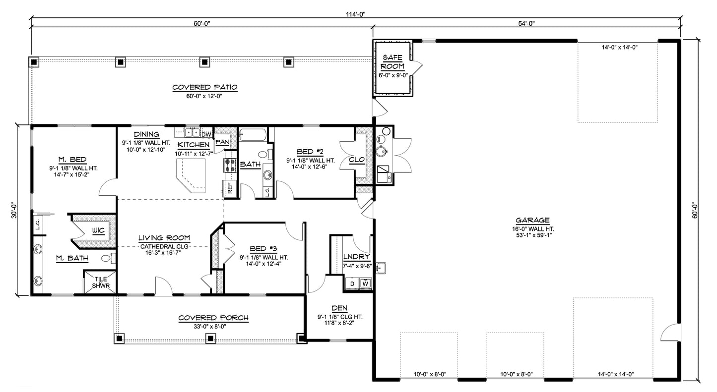 BG-20025 Ellison Barndominium House Plan