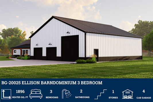 BG-20025 Ellison Barndominium House Plan