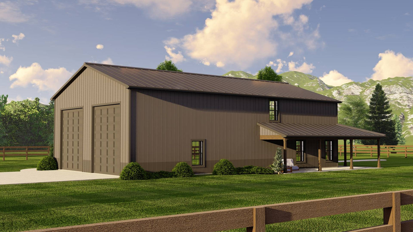 BG-20027 Hollis Barndominium House Plan