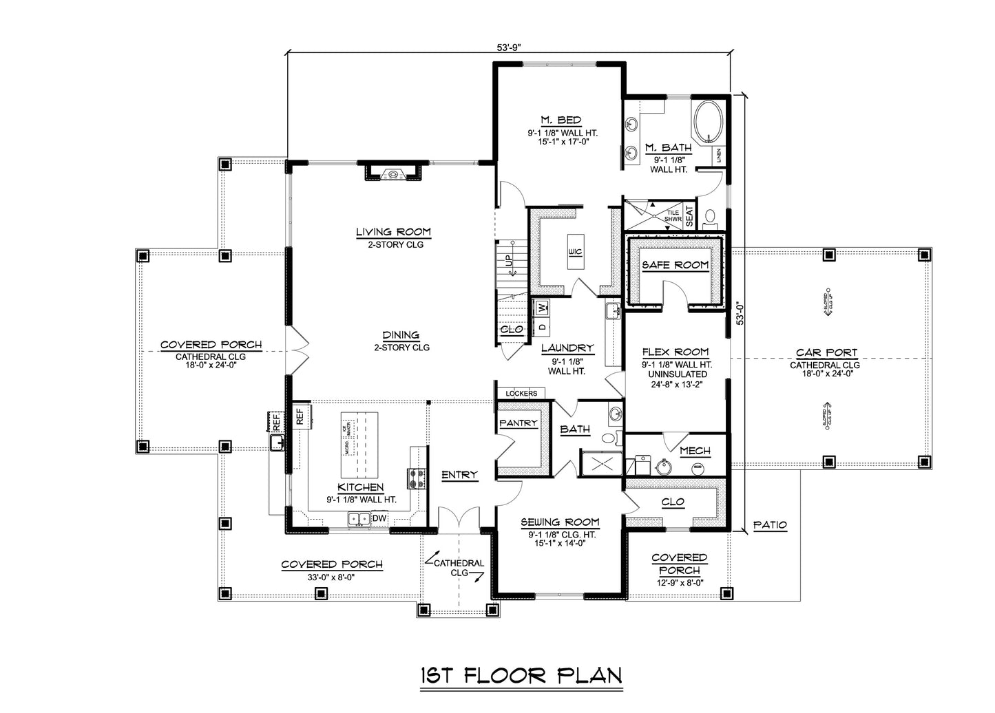 BG-20030 Greystone Barndominium House Plan