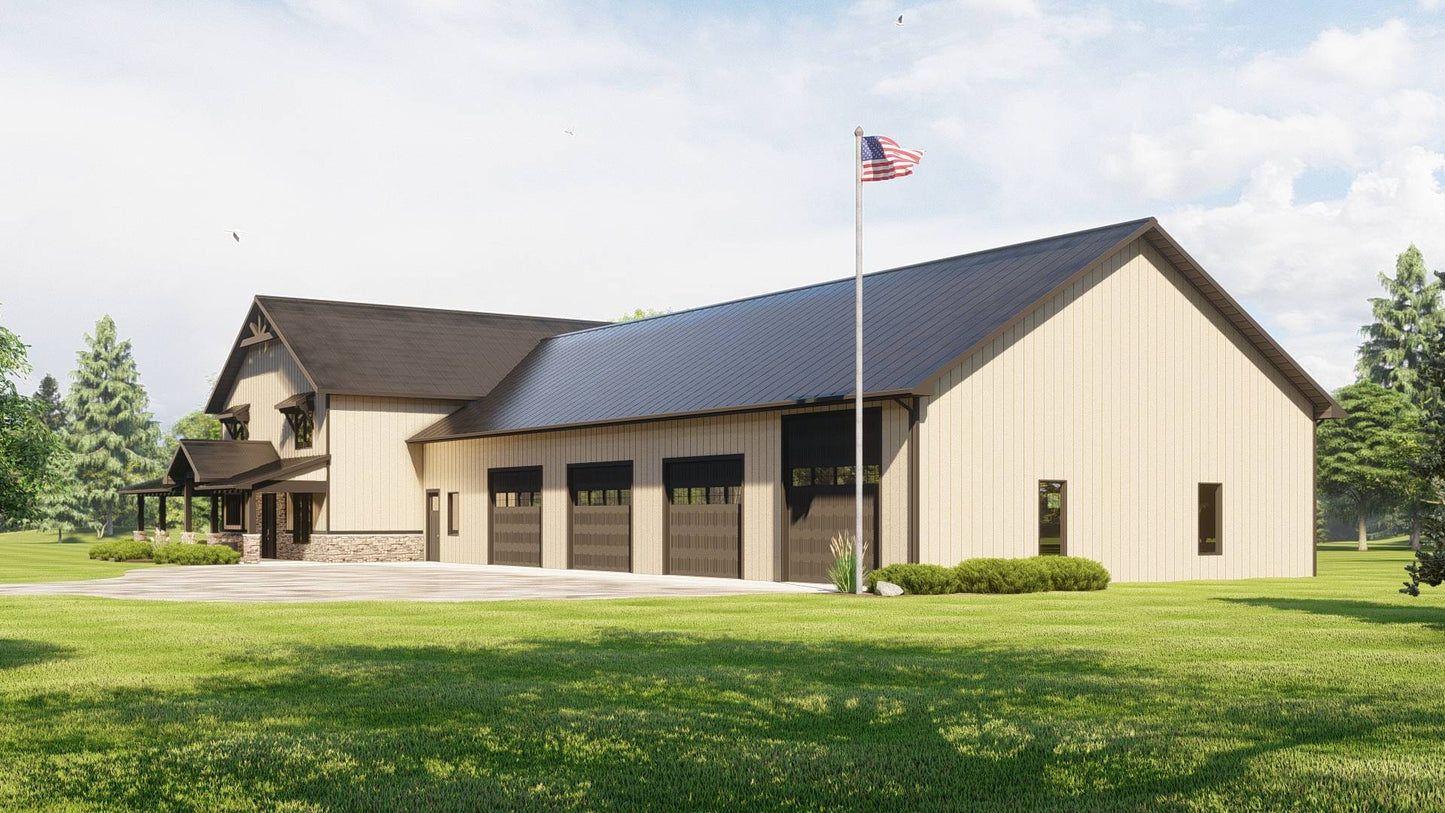 BG-20032 Kellington Barndominium House Plan