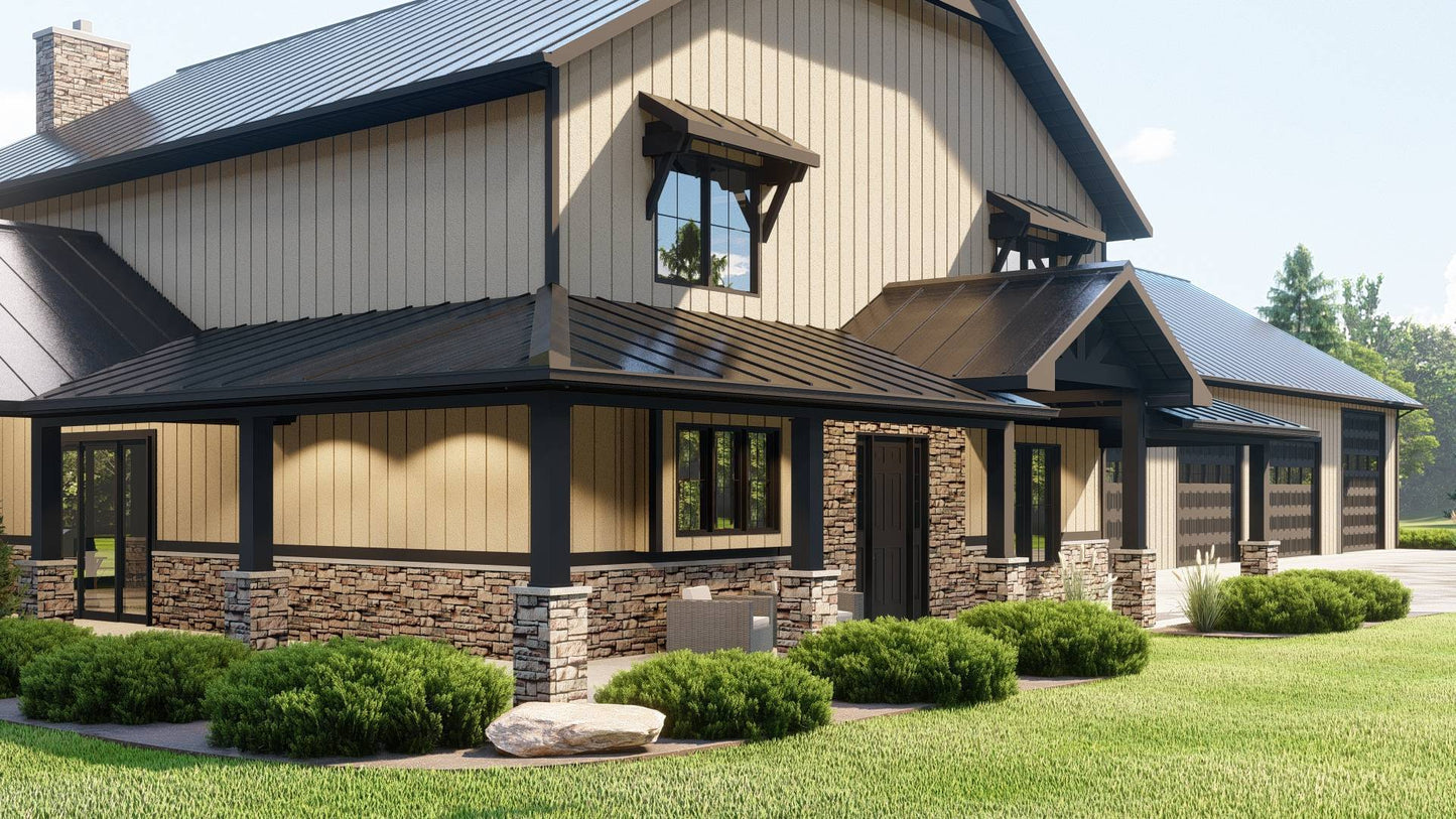 BG-20032 Kellington Barndominium House Plan