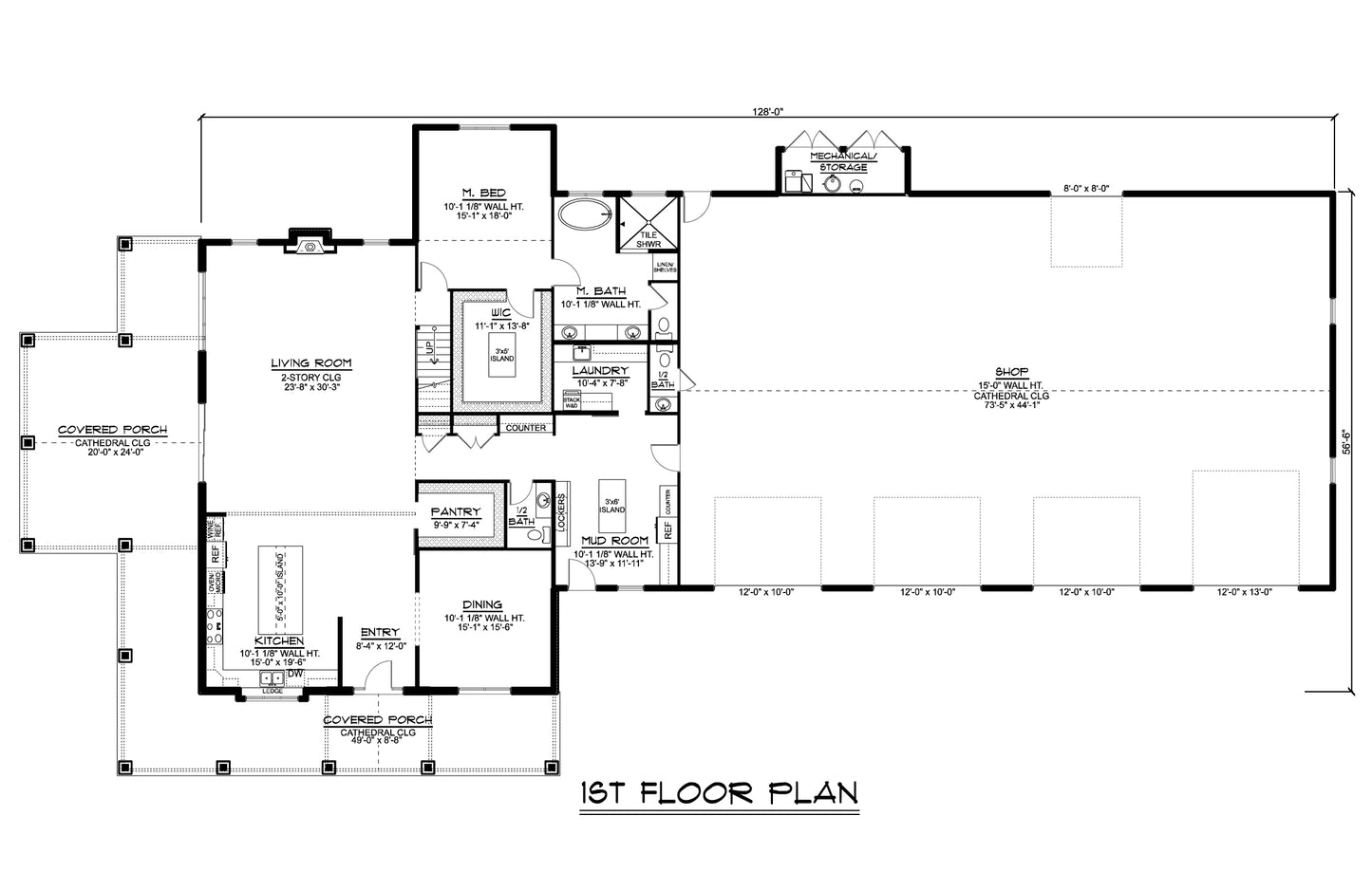 BG-20032 Kellington Barndominium House Plan