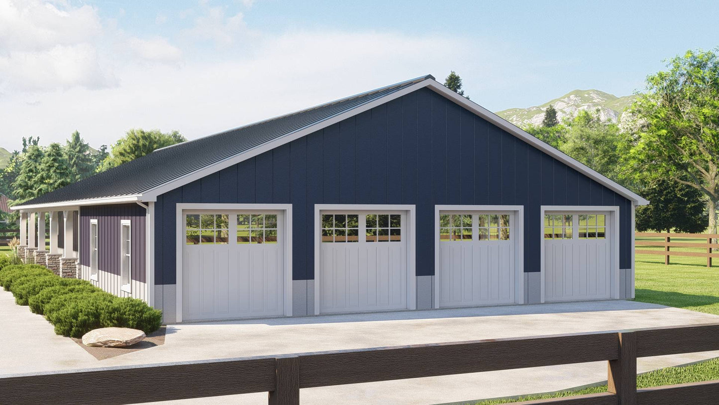 BG-20033 Lancaster Barndominium House Plan