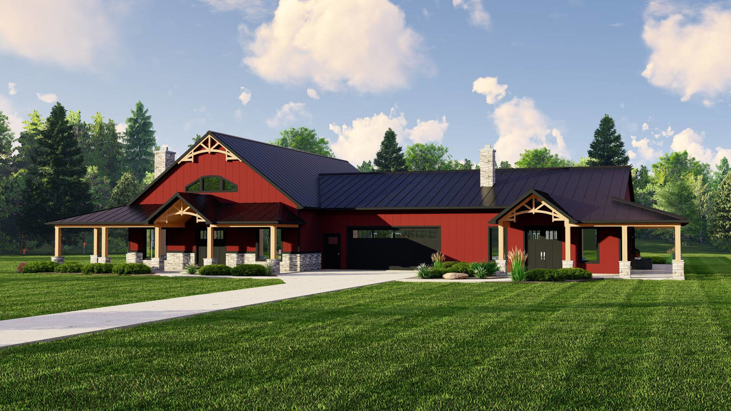BG-20034 Pendleton Barndominium House Plan