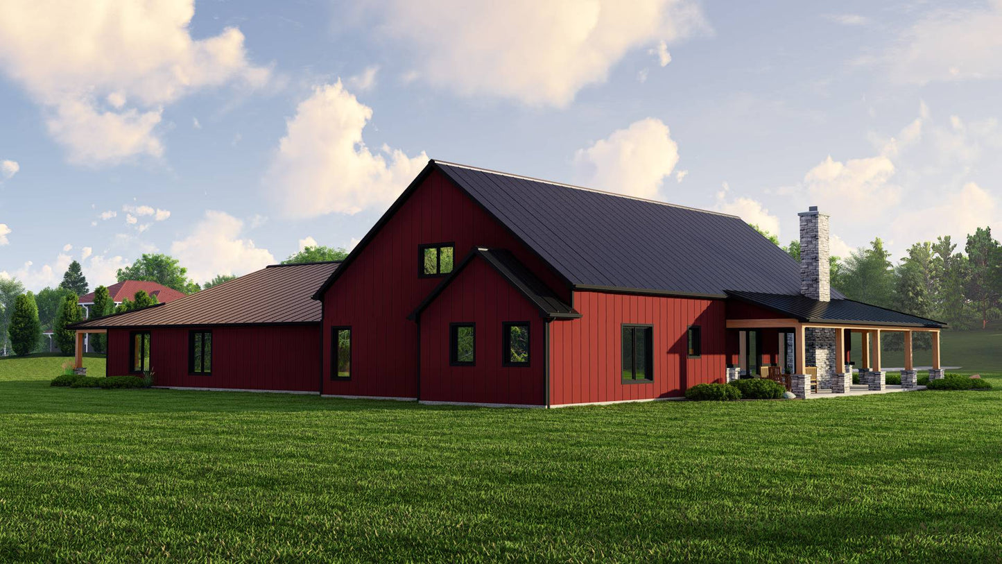 BG-20034 Pendleton Barndominium House Plan
