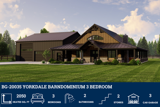 BG-20035 Yorkdale Barndominium House Plan