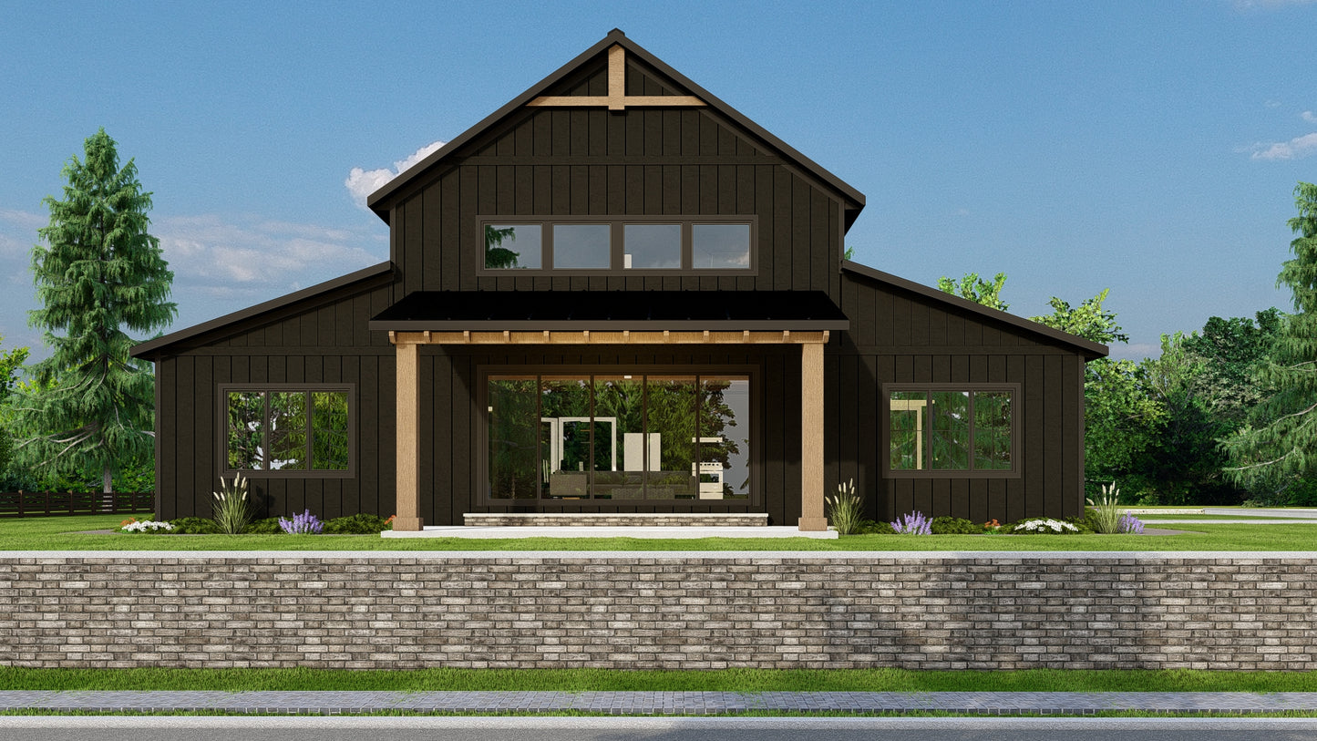 BG-20038 Monticello Barndominium House Plan
