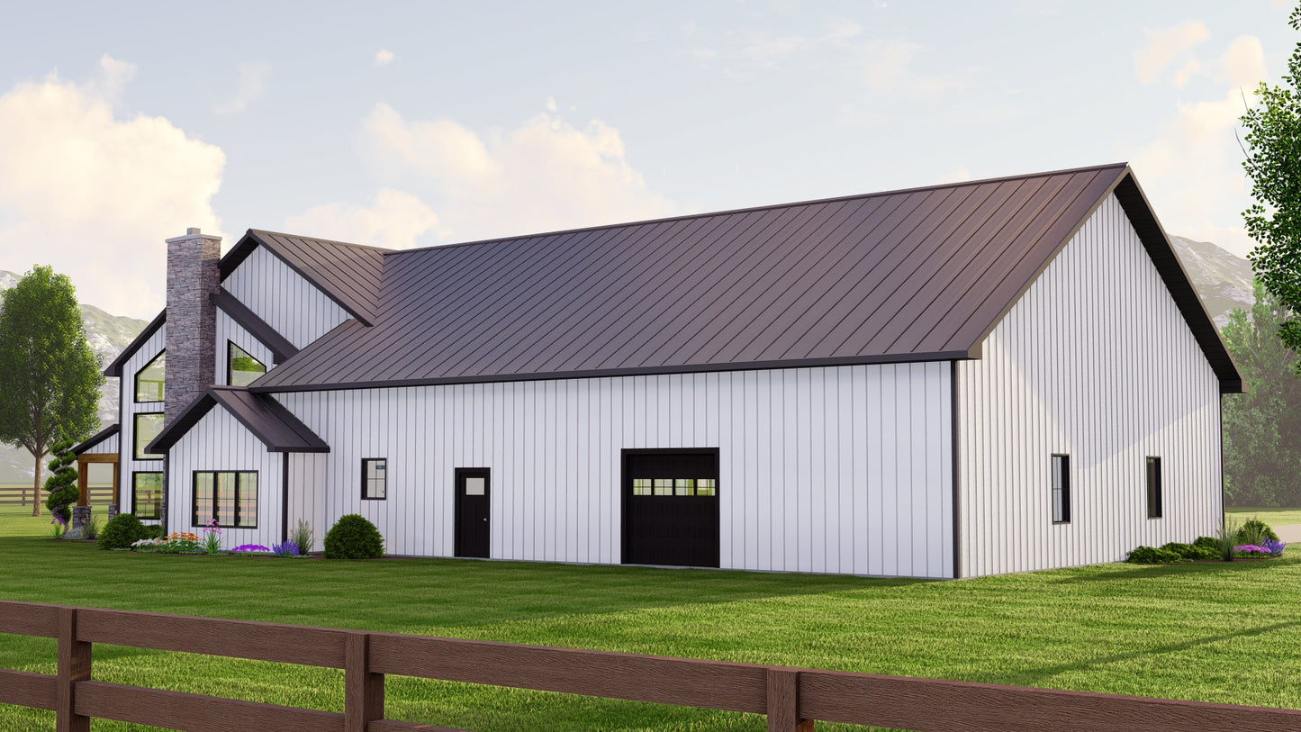 BG-20042 Prescott Barndominium House Plan