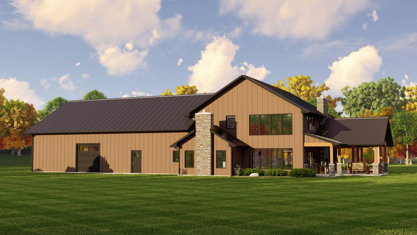 BG-20049 Kingswood Barndominium House Plan