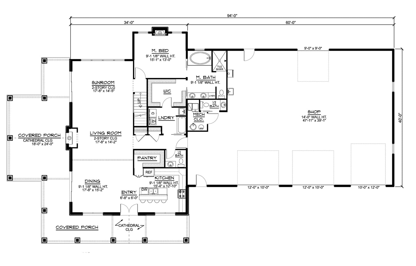 BG-20049 Kingswood Barndominium House Plan