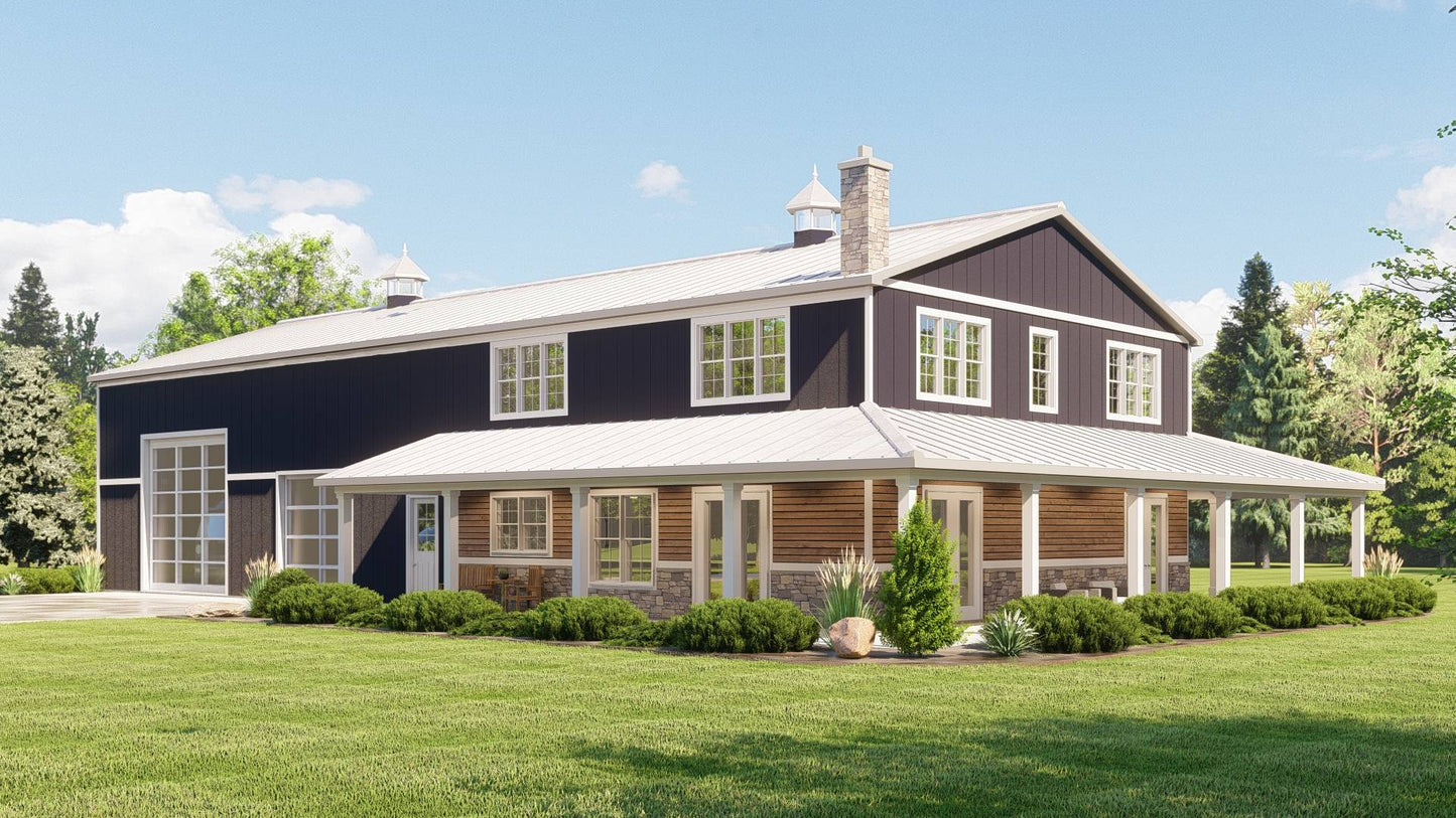 BG-20056 Ridgeline Barndominium House Plan