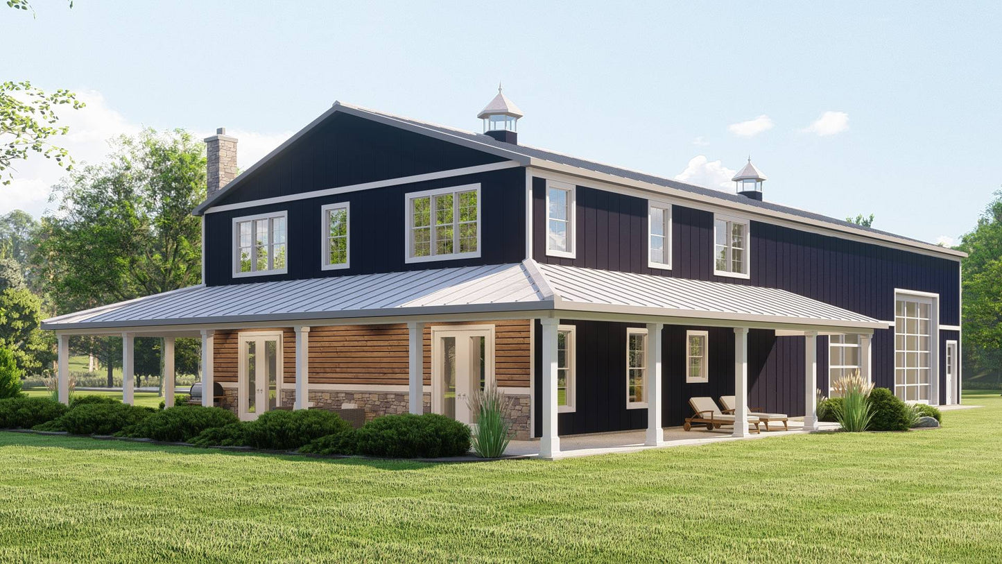BG-20056 Ridgeline Barndominium House Plan