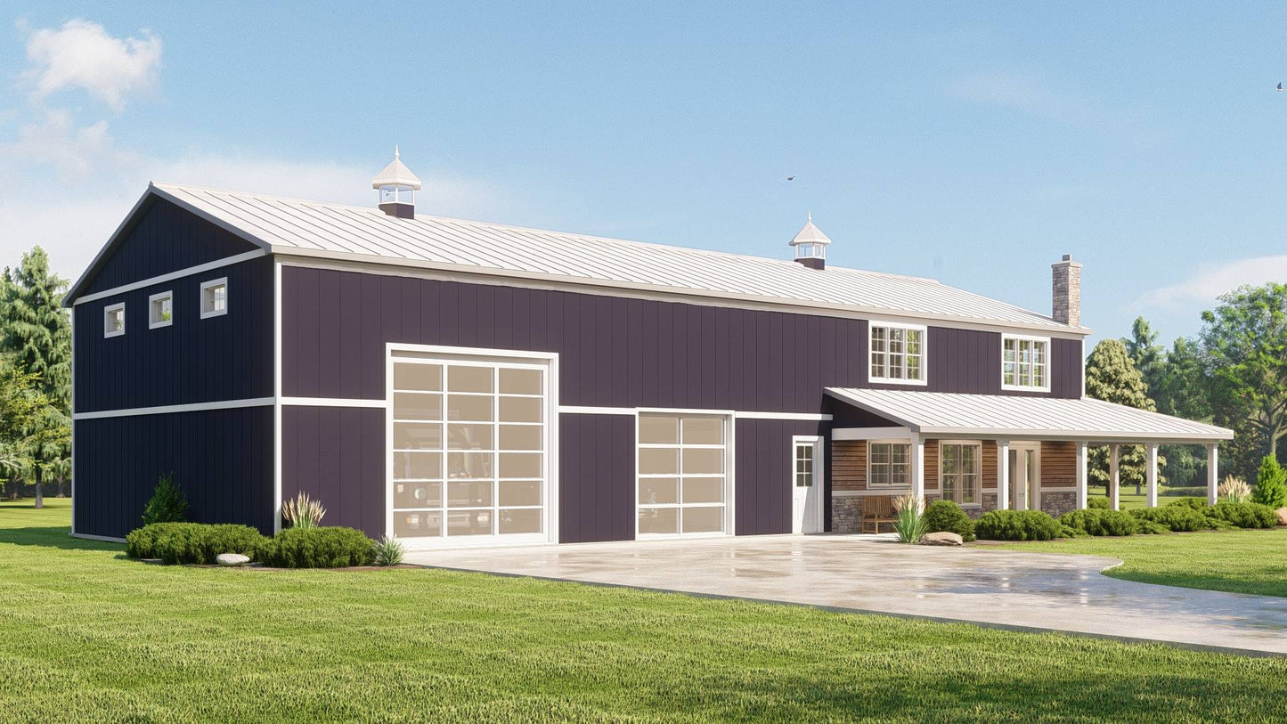 BG-20056 Ridgeline Barndominium House Plan