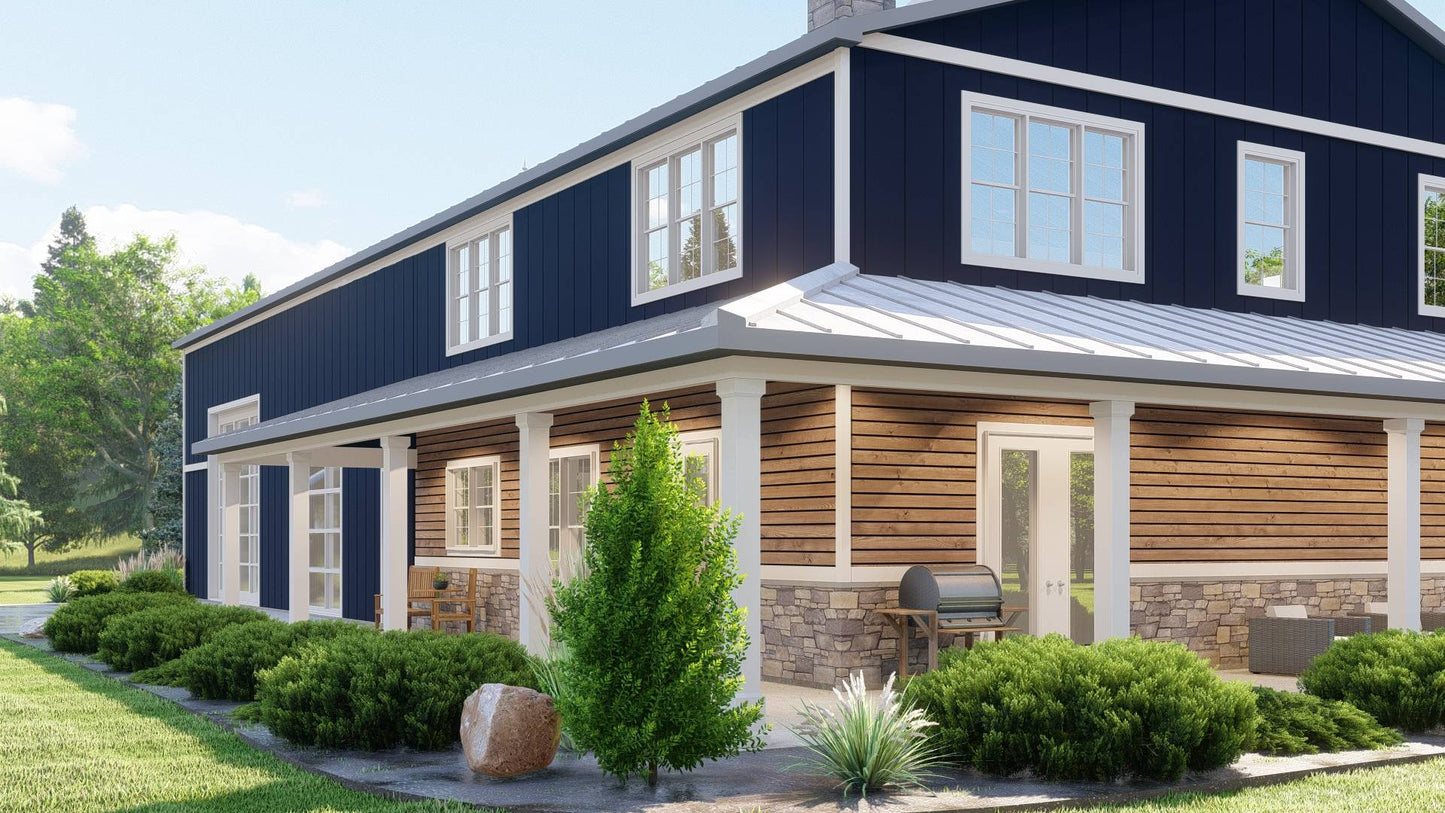 BG-20056 Ridgeline Barndominium House Plan
