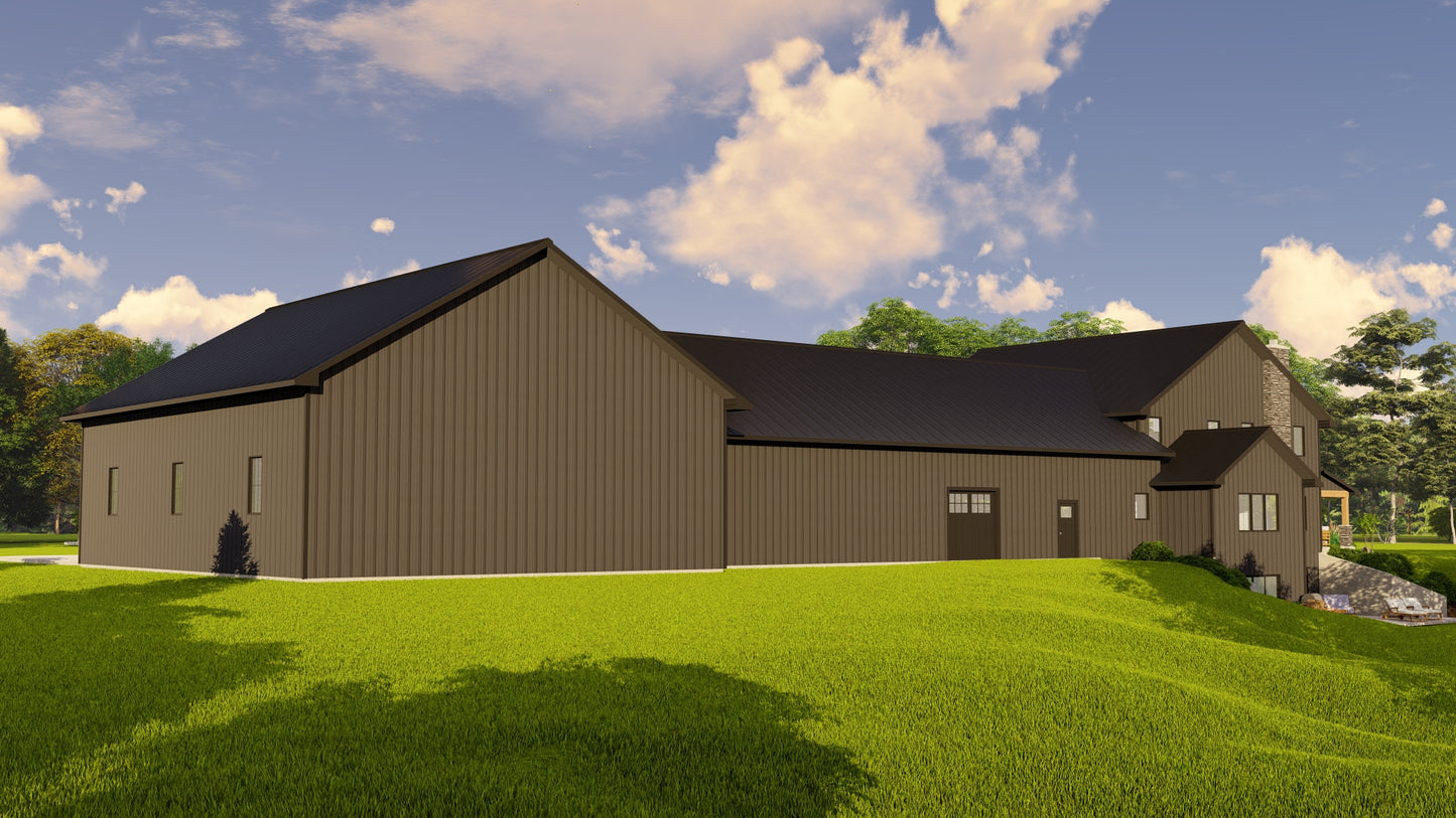 BG-20057 Blackwell Barndominium House Plan