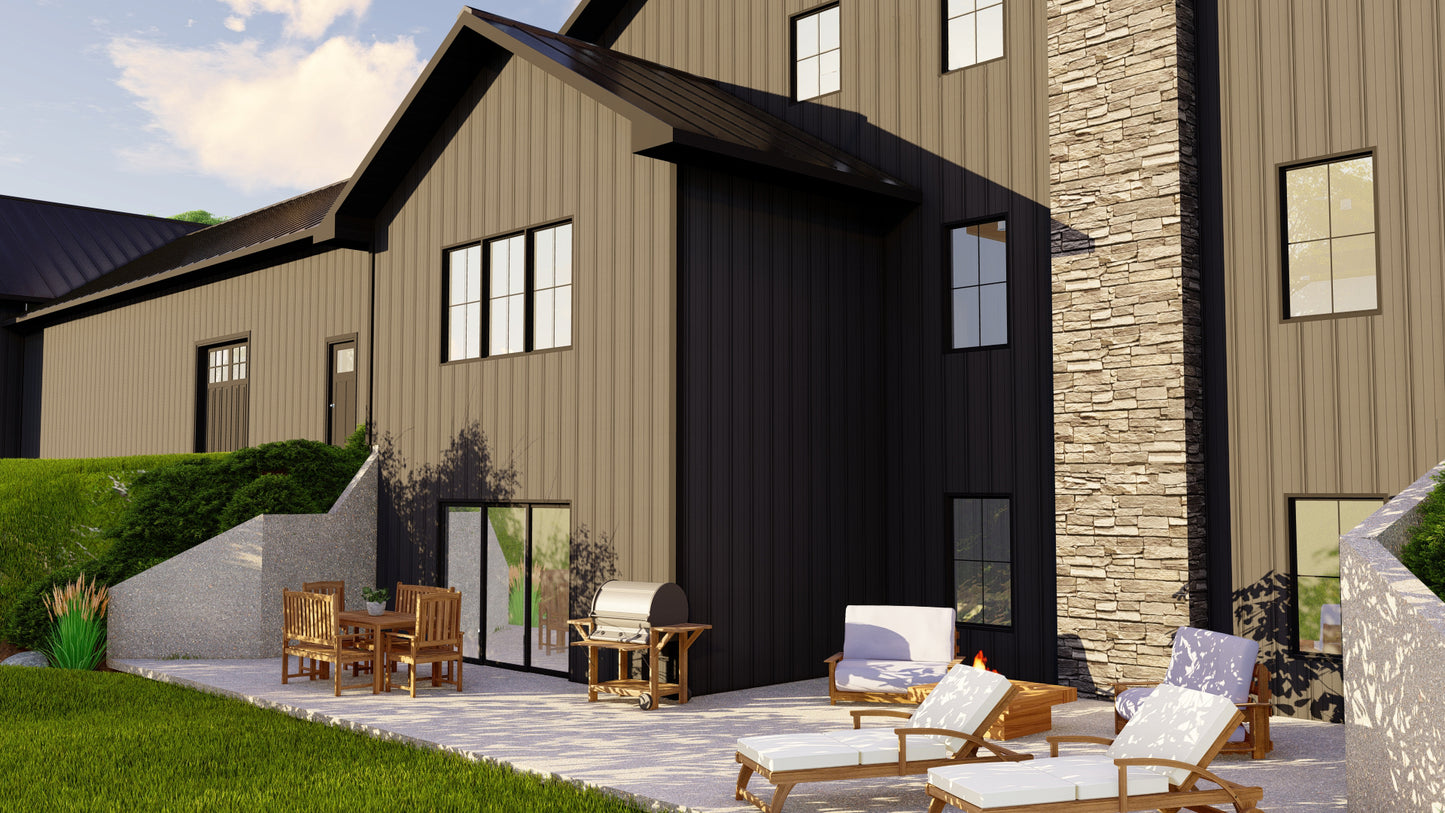BG-20057 Blackwell Barndominium House Plan