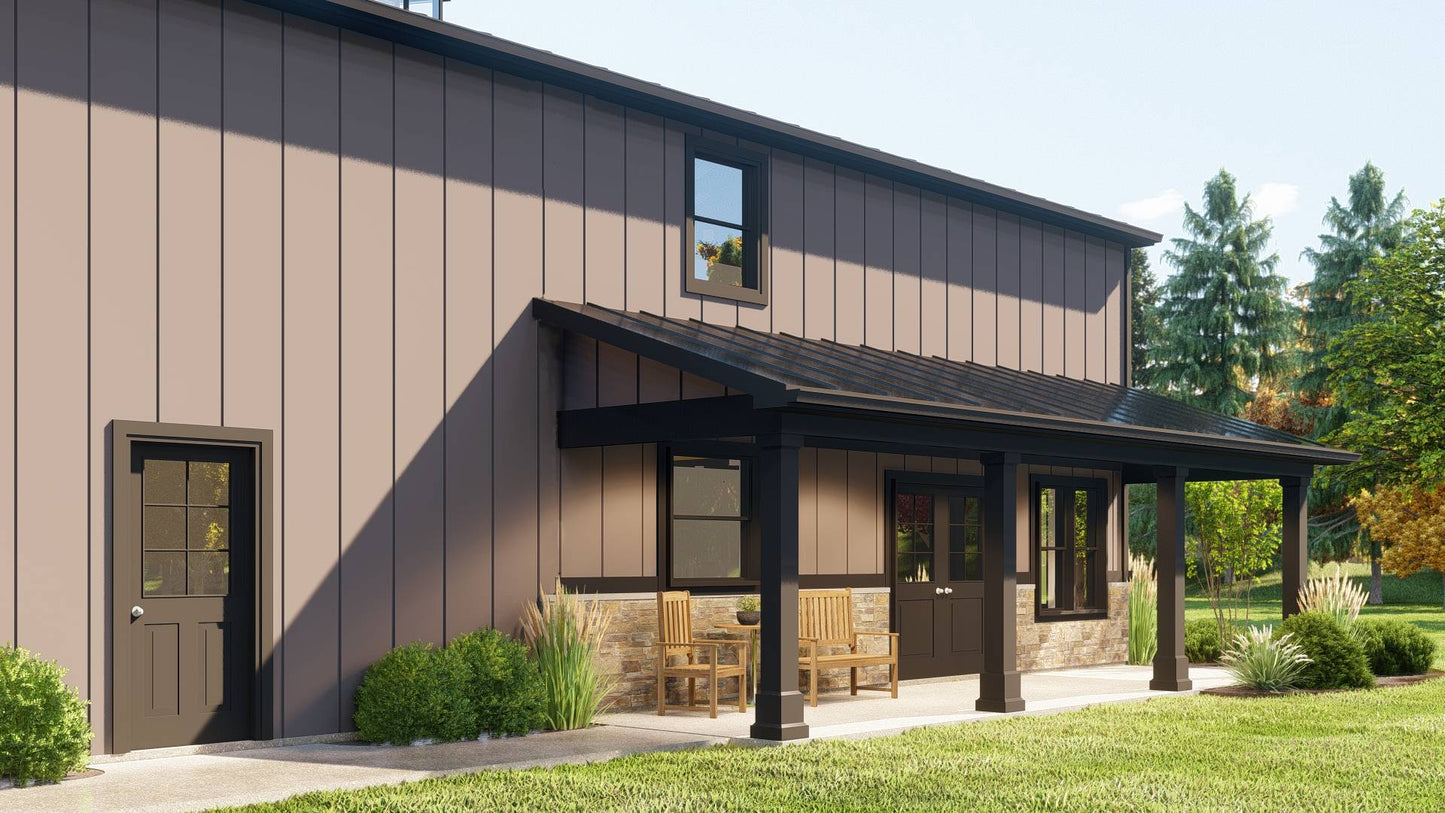 BG-20058 Covington Barndominium House Plan