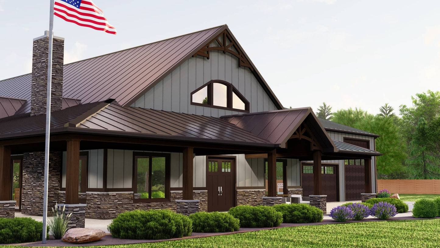 BG-20059 Duxbury Barndominium House Plan