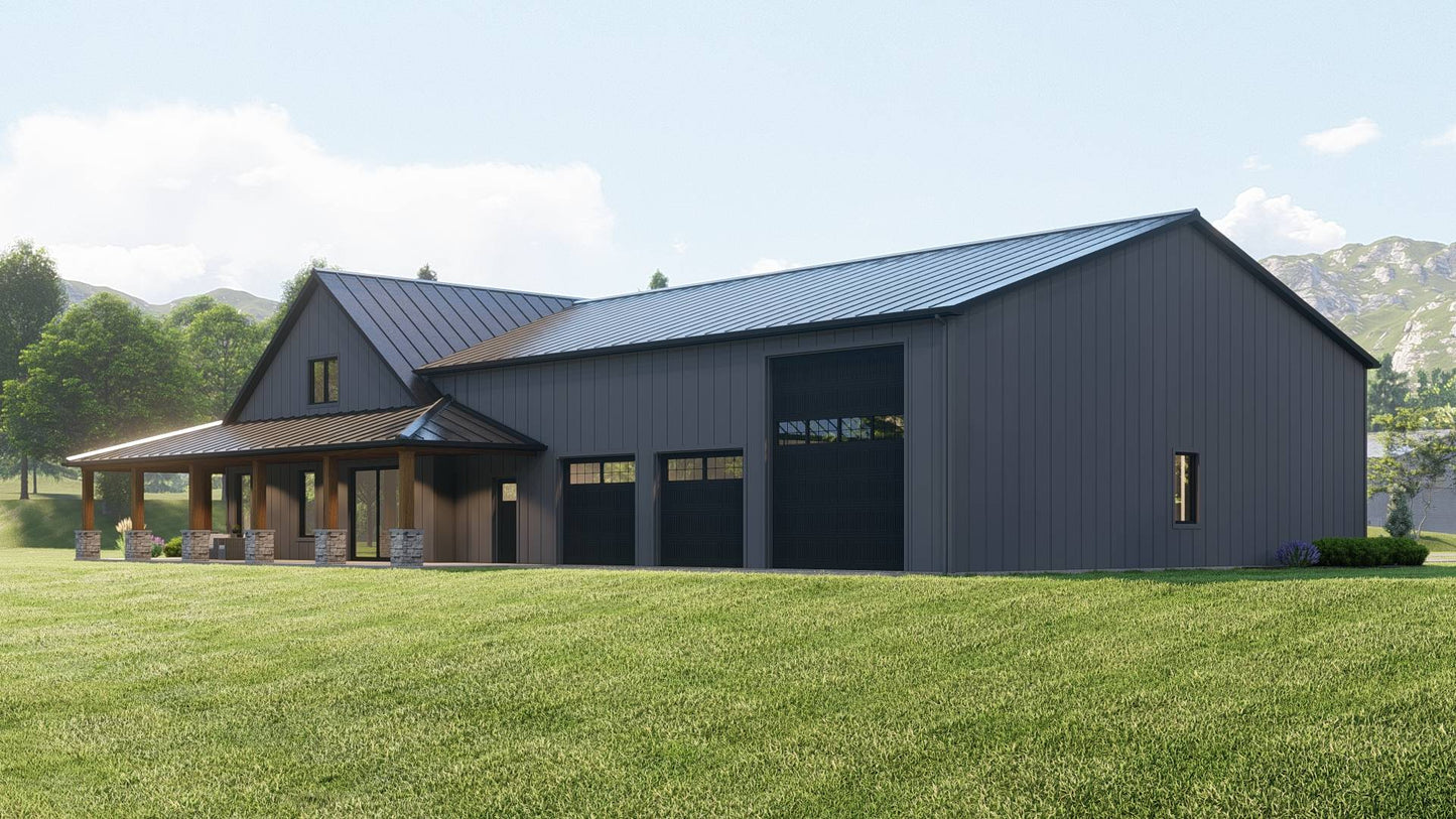 BG-20060 Newport Barndominium House Plan