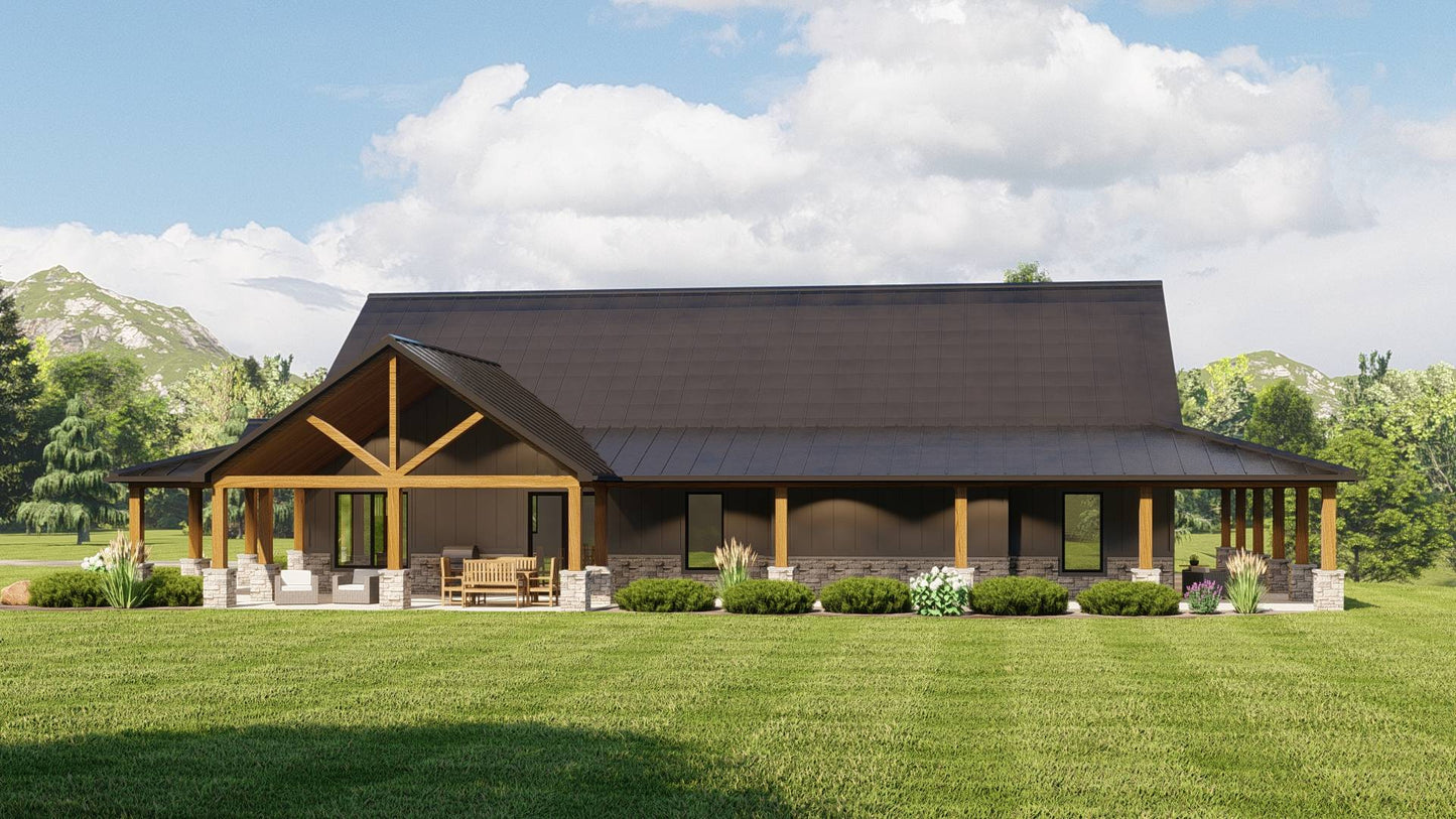 BG-20060 Newport Barndominium House Plan