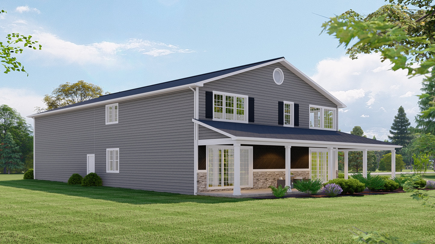 BG-20062 Wharton Barndominium House Plan