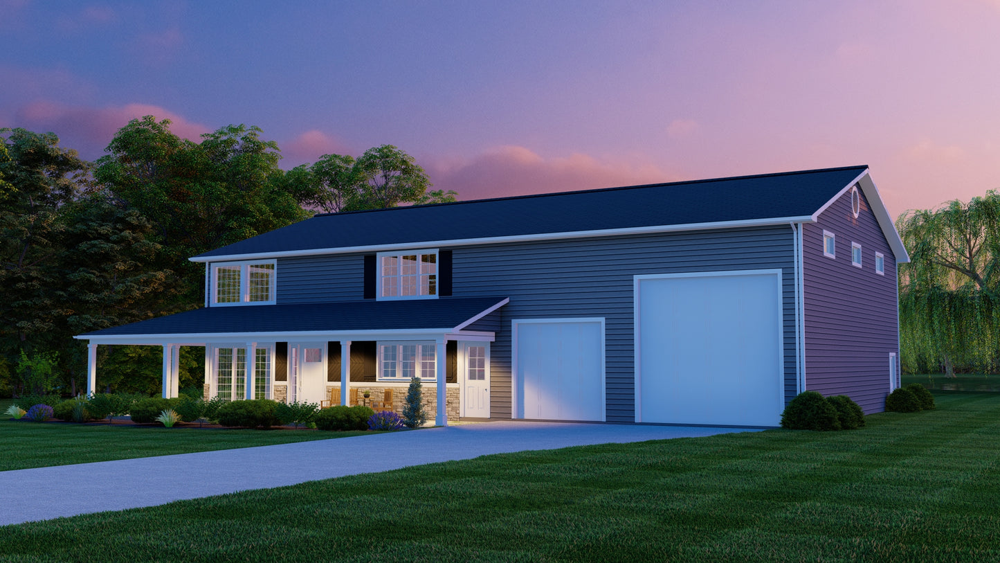 BG-20062 Wharton Barndominium House Plan