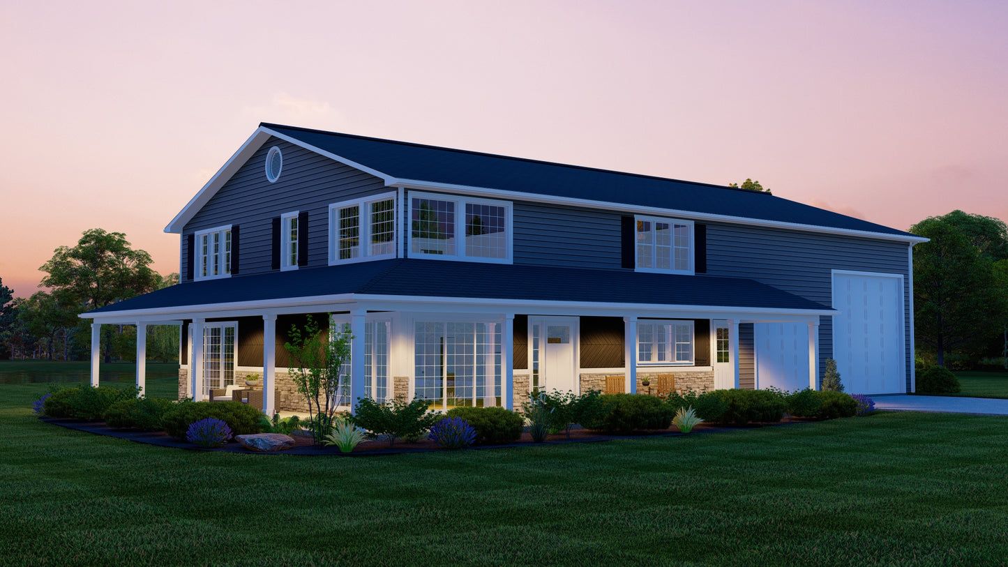 BG-20062 Wharton Barndominium House Plan