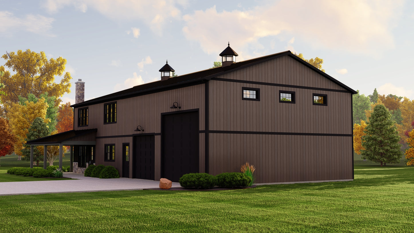 BG-20063 Carrington Barndominium House Plan