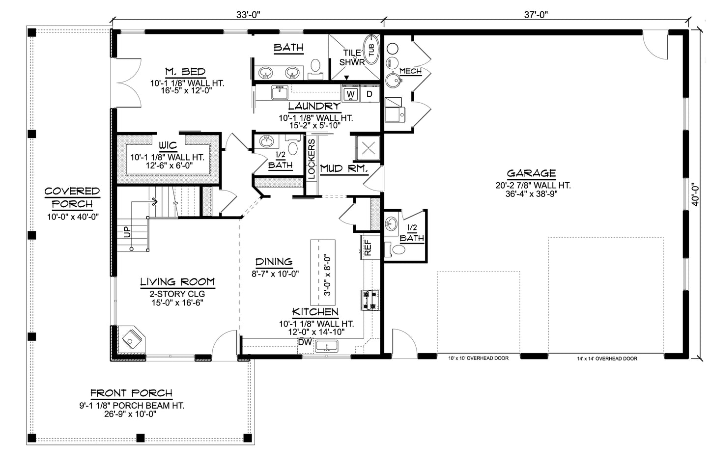 BG-20063 Carrington Barndominium House Plan