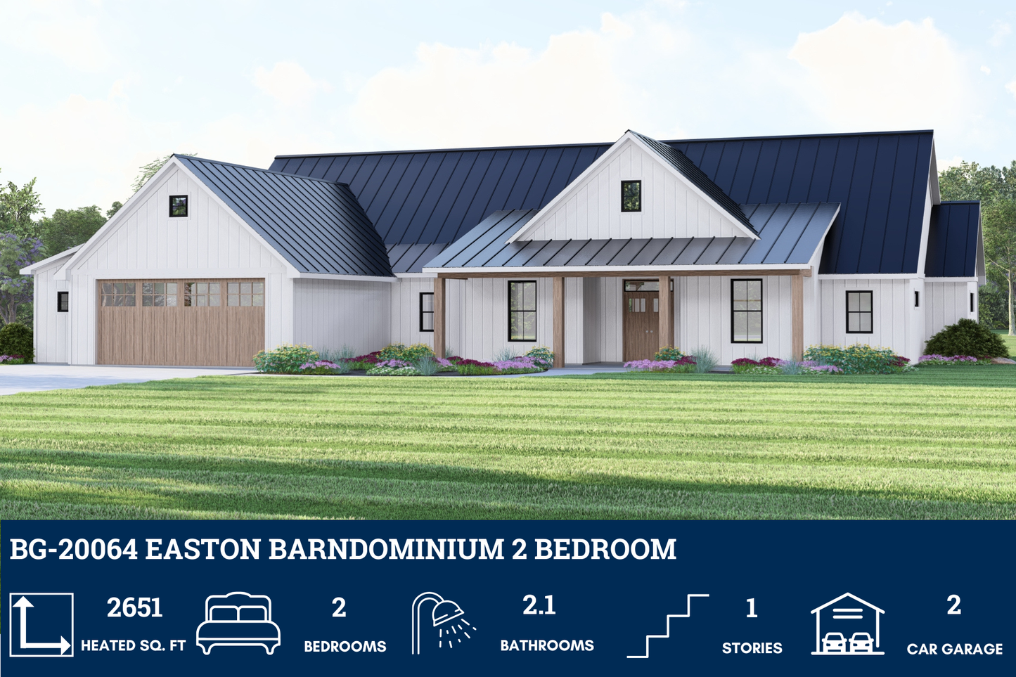 BG-20064 Easton Barndominium House Plan