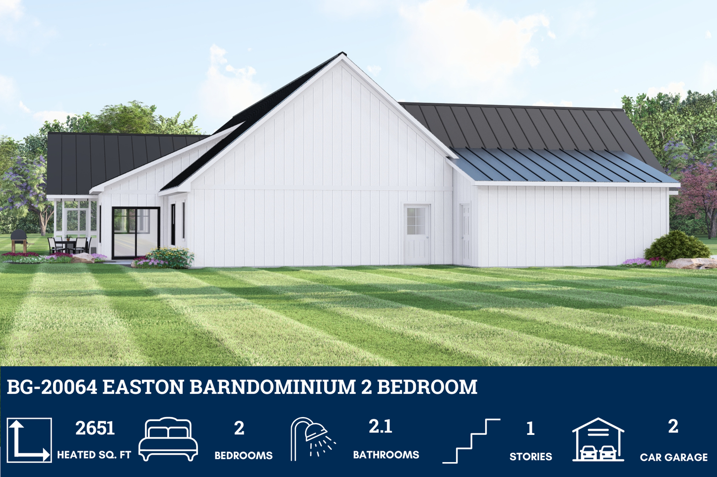 BG-20064 Easton Barndominium House Plan