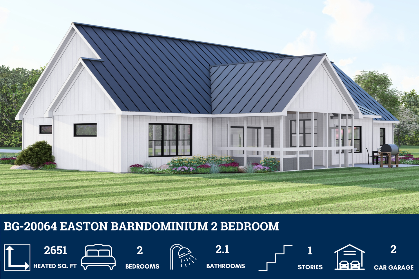BG-20064 Easton Barndominium House Plan