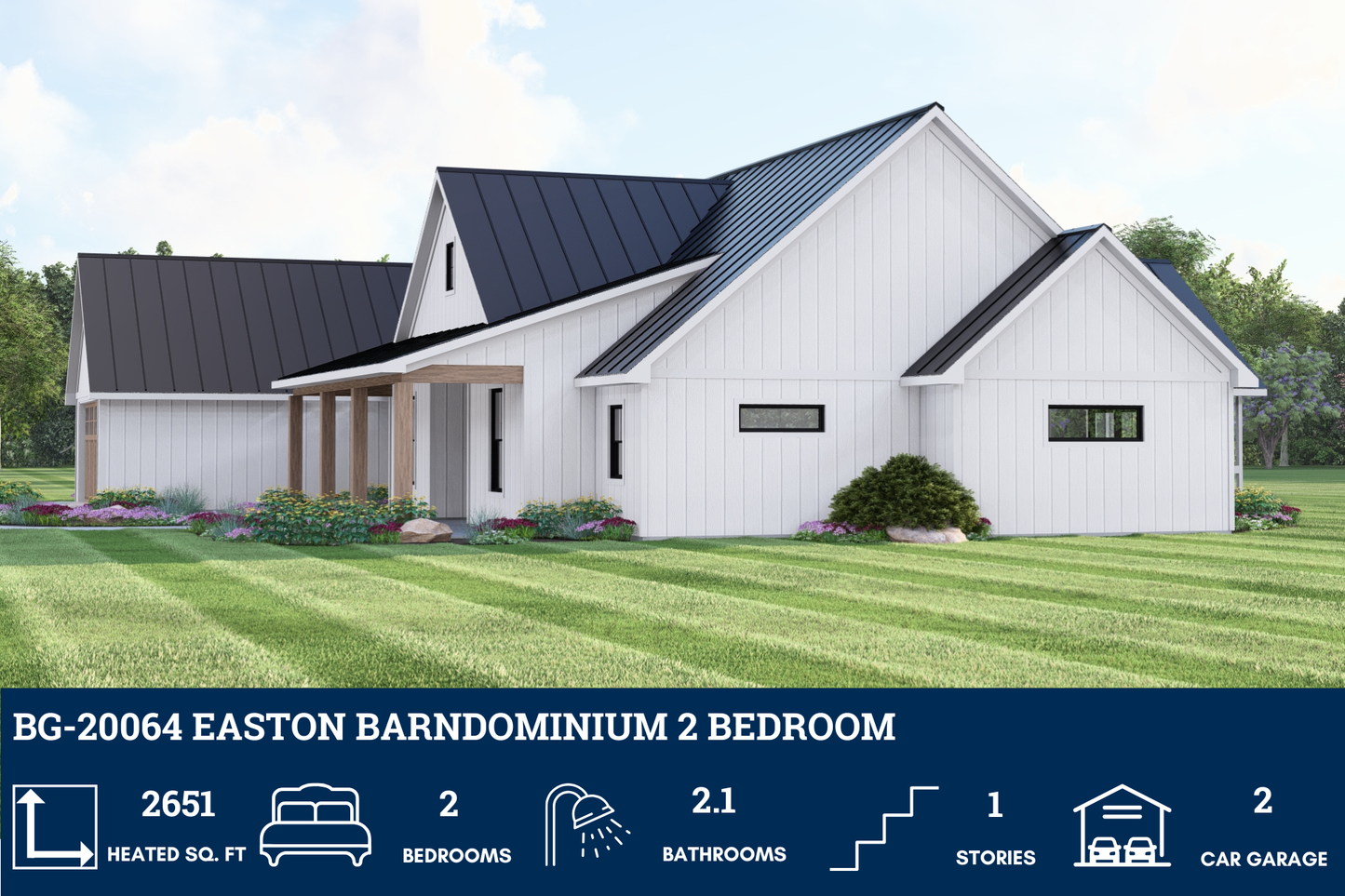 BG-20064 Easton Barndominium House Plan