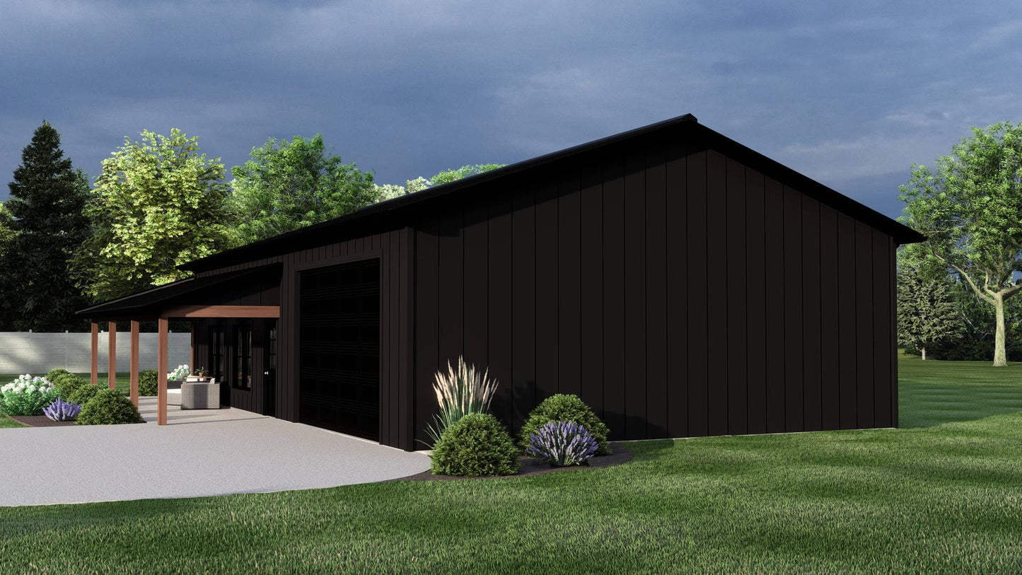 BG-20065 Montrose Barndominium House Plan