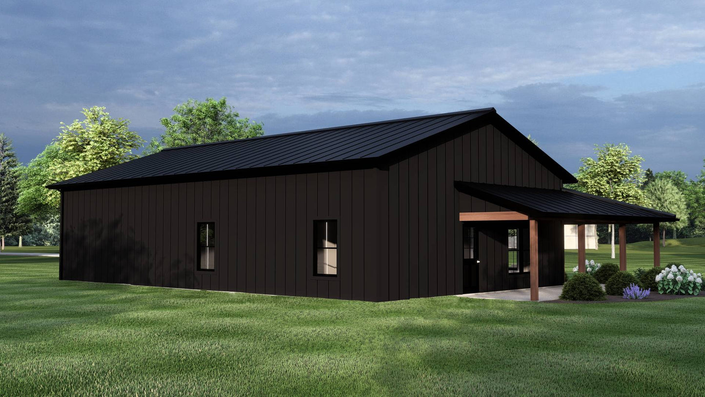 BG-20065 Montrose Barndominium House Plan